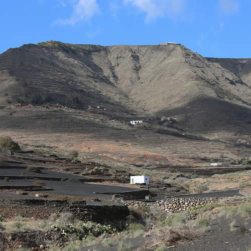 Uitzicht vanuit de keuken Finca Chafariz Tabayesco